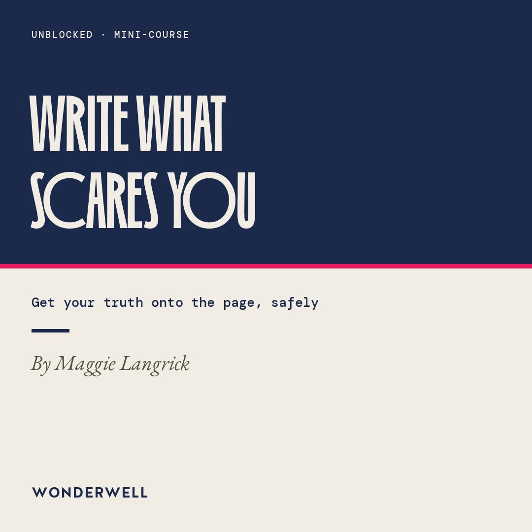 Write What Scares You remedy cover